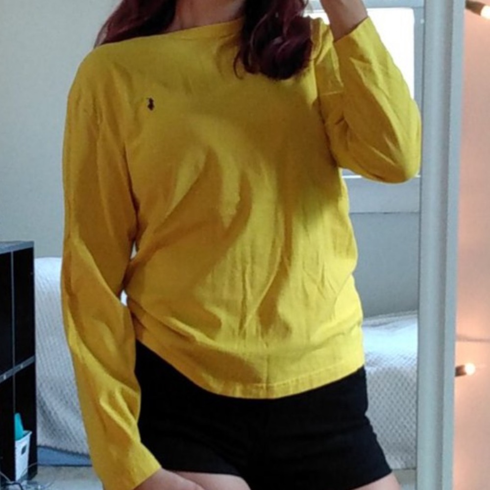 Long Sleeve Yellow Ralph Lauren Shirt